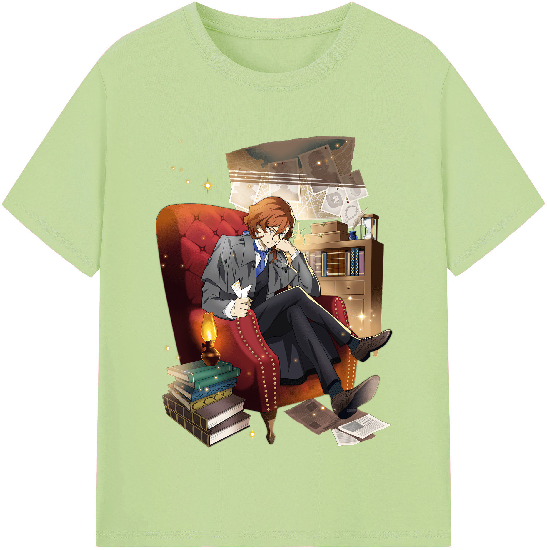 （画像用） 文豪ストレイドッグス Bungo Stray Dogs 綿100％半袖Tシャツ（フロントプリント）